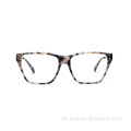 Gutes Design kombinierter Metallrahmen Katzen -Augen -Acetat optische Brille